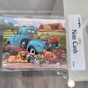 Leanin' Tree Truck Dog Print 8 Note Cards with Envelopes